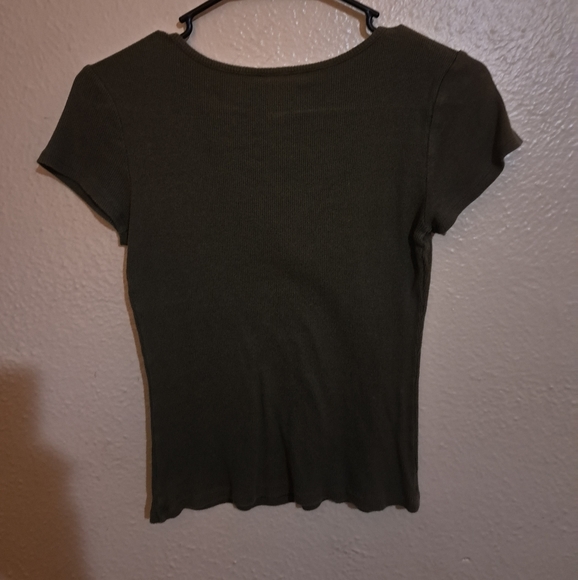 PLANTS PRINT CRISS CROSS CUTOUT CROP TOP